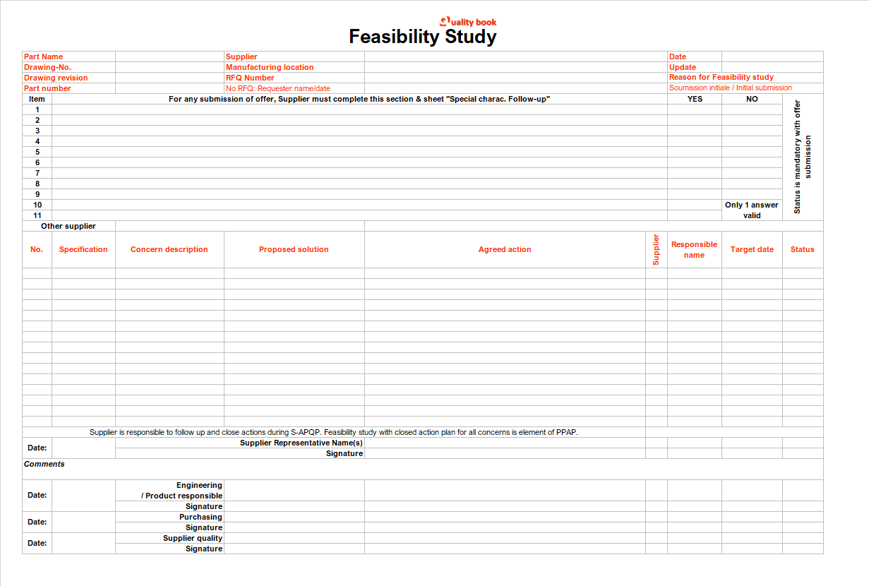 Feasibility Study template