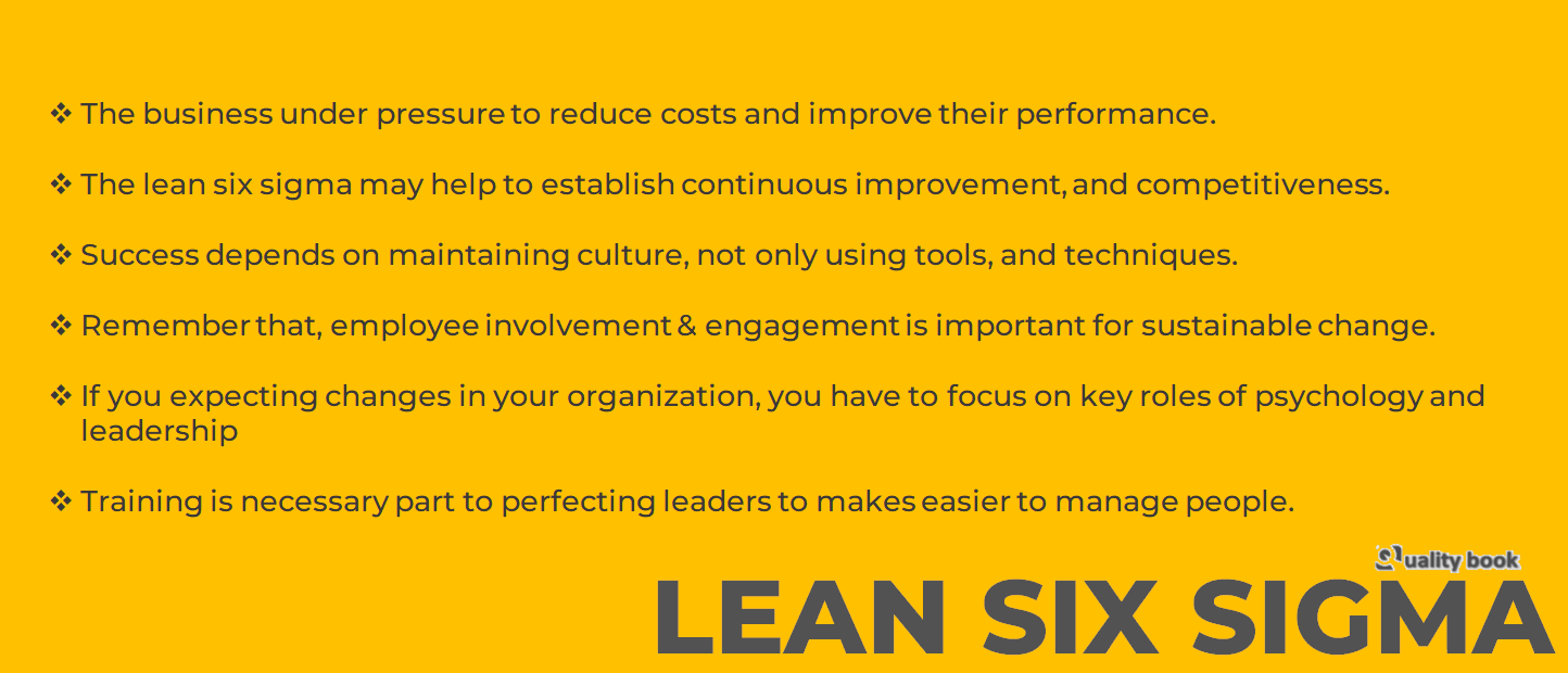 Lean and six sigma
